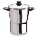 Ver imagem 1 de Cuscuzeira Panela Para Cuscuz Aço Inox 3 L Alça Baquelite