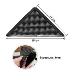 Kit 4 Adesivos P/ Tapete Trava Protetora Antiderrapante Proteção Resistente Piso Antiaderente Clink - 5 Kit 4 Adesivos P/ Tapete Trava Protetora Antiderrapante Proteção Resistente Piso Antiaderente Clink - 5