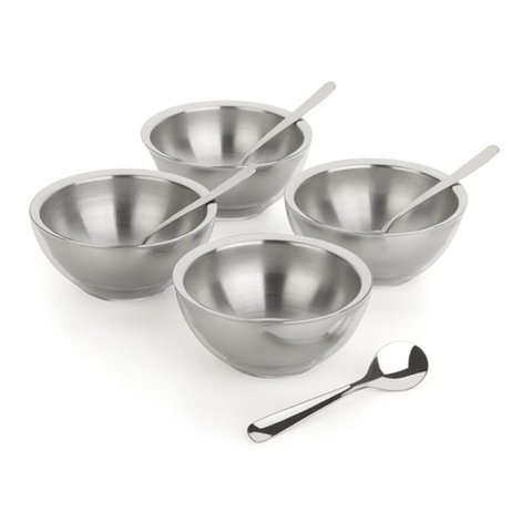 Conjunto Para Sobremesa Bowl Vision Inox 4 Pessoas