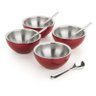 Conjunto Para Sobremesa Vermelho Bowl Vision Inox - 1