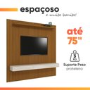 Ver imagem 6 de Painel para Tv até 75 Polegadas Ripado Impressão 3d Egeo com Nicho 2,25m Cedro Off White Edn