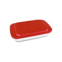 Ver imagem 1 de Kit 3 Assadeira Forma Refratária Marinex 3,7l Retangular Nadir C/tampa