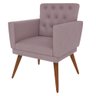 Kit 2 Poltronas Nina com Capitone - Rosê - 4