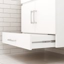 Ver imagem 6 de Kit para Banheiro com Bancada de Vidro 60 cm e Espelho Vitral - Branca