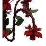 Pendente Decorativo Moderno com Flores para Iluminação de Varanda Bocal pra Baixo - Vermelho - 3