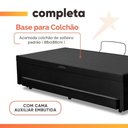 Ver imagem 6 de Cama Bibox Baú com Colchão Qatar Solteiro e Cama Auxiliar Conjugada 88x188x69cm Bela