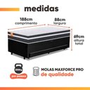 Ver imagem 3 de Cama Bibox Baú com Colchão Qatar Solteiro e Cama Auxiliar Conjugada 88x188x69cm Bela