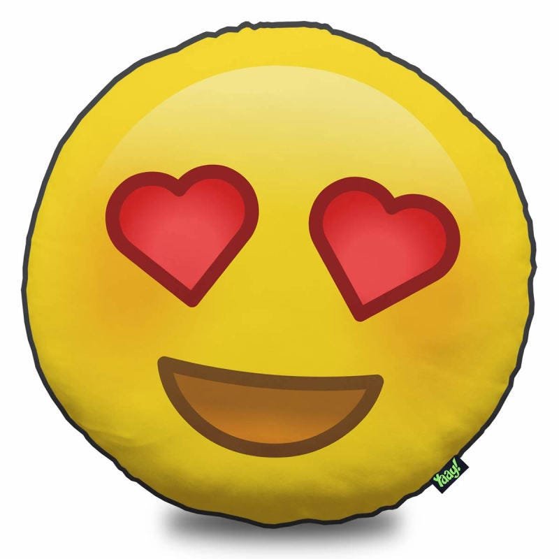 Almofada Emoticon - Emoji Amor - 1