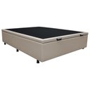 Ver imagem 1 de Base Box Baú para Cama Viúva 128x188cm Liz S05 Sintético Bege - Mpozenato