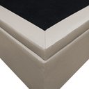 Ver imagem 5 de Base Box Baú para Cama Viúva 128x188cm Liz S05 Sintético Bege - Mpozenato