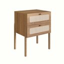 Ver imagem 6 de Cabeceira Solteiro 90cm e Mesa de Cabeceira com 2 Gavetas Cor:hanover