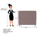 Ver imagem 2 de Kit Cabeceira Calçadeira Liverpool 140cm Casal Linho Rosê