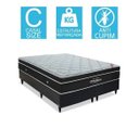 Ver imagem 5 de Cama Box Bipartido Casal + Colchão Ortobom Elegant Molas Superpocket 68x138x188