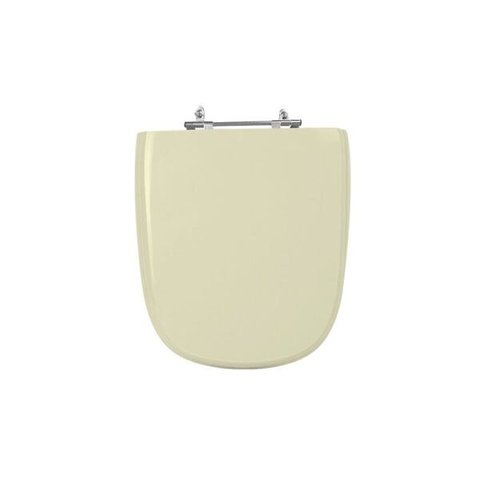 Assento Sanitário Poliéster para Louça Incepa Ibiza - Bone - Cód 23 - Ferragem Aço Inox com Rebites 