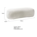 Ver imagem 3 de Puff Decorativo Itália 100cm Sala Escritorio Luxo Bouclé