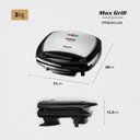 Ver imagem 6 de Grill Mondial Max Premium 2 em 1 com Revestimento Antiaderente 1200w Preto/inox 220v - G-07