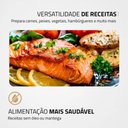 Ver imagem 3 de Grill Mondial Max Premium 2 em 1 com Revestimento Antiaderente 1200w Preto/inox 220v - G-07