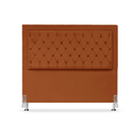 Ver imagem 2 de Cabeceira de Cama Box Queen 160 Cm Baronesa - Veludo Terra Cota