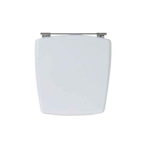 Assento Sanitário Poliéster para Louça Incepa Nuage - Branco - Cód 01 - Ferragem Aço Inox com Rebite