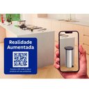 Ver imagem 3 de Lixeira com Pedal New em Aco Inox C/ Acabamento Polido 30 L - Tramontina