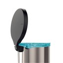 Ver imagem 4 de Lixeira com Pedal New em Aco Inox C/ Acabamento Polido 30 L - Tramontina