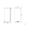 Ver imagem 6 de Lixeira com Pedal New em Aco Inox C/ Acabamento Polido 30 L - Tramontina