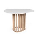Ver imagem 3 de Mesa de Jantar Orgânica 4 Lugares 120x118cm Branco/jade - Straub Web