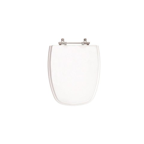 Assento Sanitário Poliéster para Louça Deca Monte Carlo - Branco - Cód 17 - Ferragem Aço Inox com Re