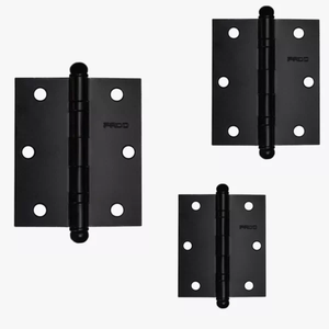 Dobradiça Pado Aço Sm 3530 C/ Rolamento Preto C/ 3pçs
