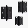 Dobradiça Pado Aço Sm 3530 C/ Rolamento Preto C/ 3pçs - 1