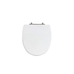 Assento Sanitário Poliéster para Louça Incepa Eros - Creme - Cód 37 - Ferragem Aço Inox com Rebites  - 1