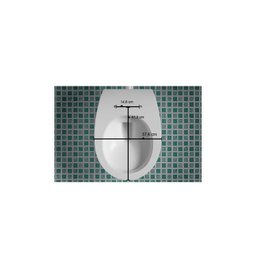 Assento Sanitário Poliéster para Louça Incepa Eros - Creme - Cód 37 - Ferragem Aço Inox com Rebites  - 2