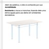 Conjunto de Mesa Tubular 140cm X 75cm Tampo em Vidro com 6 Cadeiras Iris B - 10