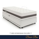 Ver imagem 2 de Cama Box Solteiro com Auxiliar 88x188 Reforçada Cor Branco