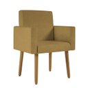 Ver imagem 4 de Kit 2 Poltronas Decorativas Nina Suede D-23 Pé Palito Capuccino