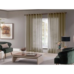 Cortina Para Sala Quarto Roma 300x220 Admirare Cor Avelã - 2