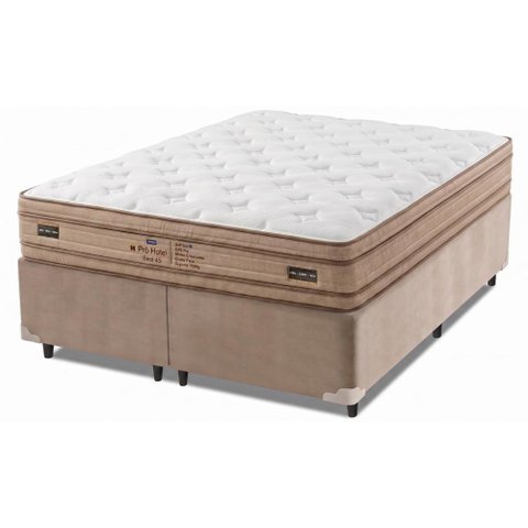 Cama Box Queen Molas Ensacadas Euro Pillow Double Face Pró Hotel 158x198x69cm Probel até 150kg