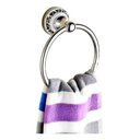 Ver imagem 3 de Kit Banheiro 5 Peças Prata Porcelana Acessórios Retrô Luxo Prateado