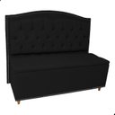 Ver imagem 1 de Kit Cabeceira e Calçadeira com Baú 195 Cm King Casal Diana Suede