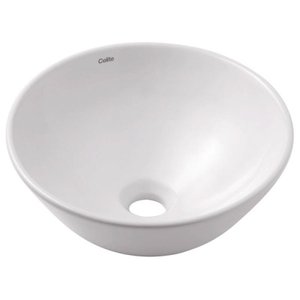 Cuba de Apoio Redonda 35x35 R1 - Celite - Branco - Cód 01