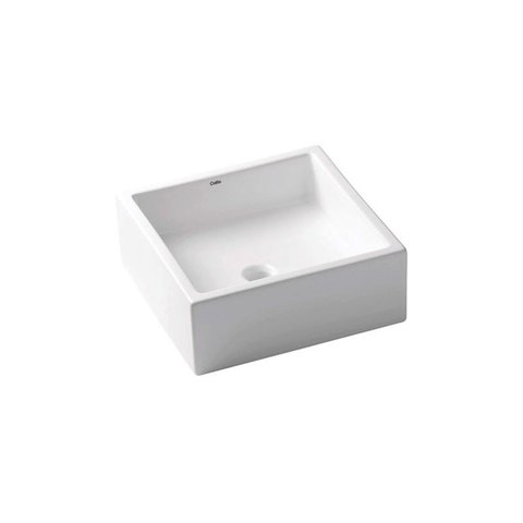 Cuba de Apoio Quadrada 35x35cm Branco Q5 - Celite - Branco - Cód 01