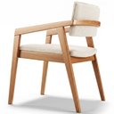Ver imagem 2 de Kit 05 Cadeiras para Sala de Jantar Estar Living Giorgia B04 Linho Cru - Lyam Decor