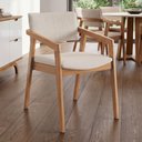 Ver imagem 4 de Kit 05 Cadeiras para Sala de Jantar Estar Living Giorgia B04 Linho Cru - Lyam Decor