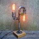 Ver imagem 2 de Luminária Industrial de Tubo Vintage para 2 Lâmpadas