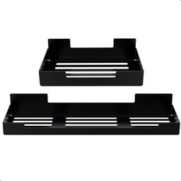 Kit de Acessórios para Banheiro Preto 6 Peças Adesivo F.oslo - 4
