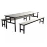 Conjunto Mesa para Refeitório 10 Lugares com Bancos Separados - 1