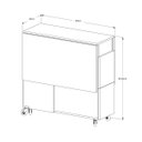 Ver imagem 6 de Mesa Dobravel Retangular 1.20 com Rodizio Jade Basoto Brasil