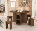 Ver imagem 2 de Mesa Dobravel Retangular 1.20 com Rodizio Jade Basoto Brasil