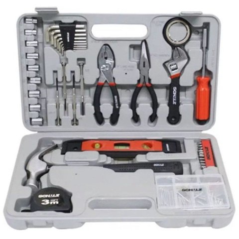 Kit Ferramenta 100 Peças Ideal P Resolver Problemas de Casa