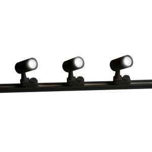 Kit Spot Led para Trilho Preto Luz Neutra Bivolt 6w Inspire
